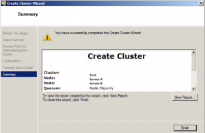 Windows 2008 cluster