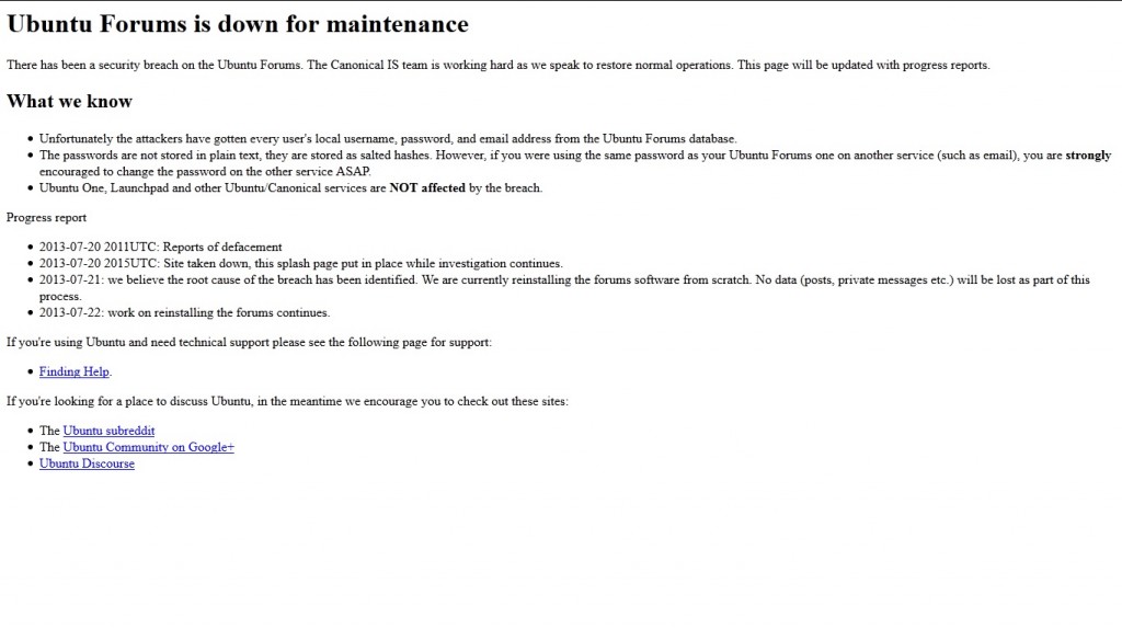 Ubuntu Forums Hacked