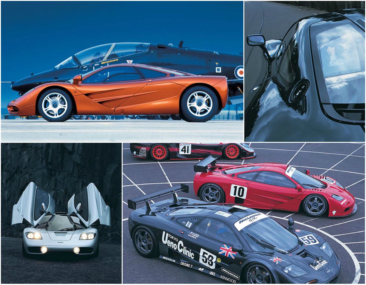 McL F1 design collage