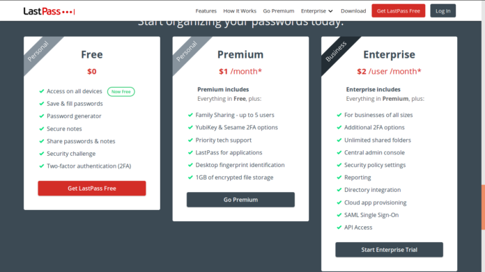 lastpass pricing plans lastpass pricing plans
