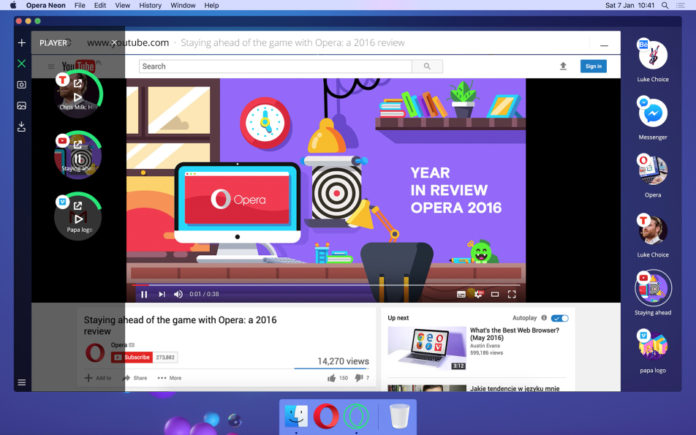 Opera launches new concept browser Neon